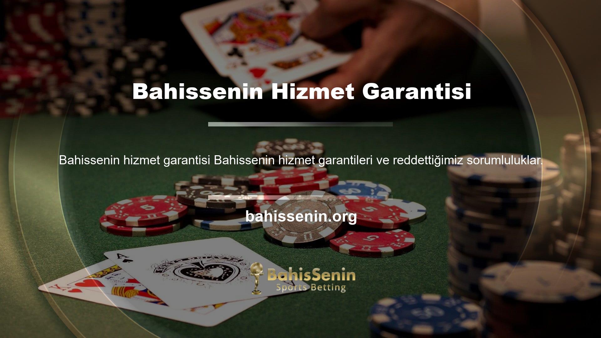 Bahissenin hizmet garantileri bölgede, özellikle kişisel güvenliğinize büyük önem veriyoruz